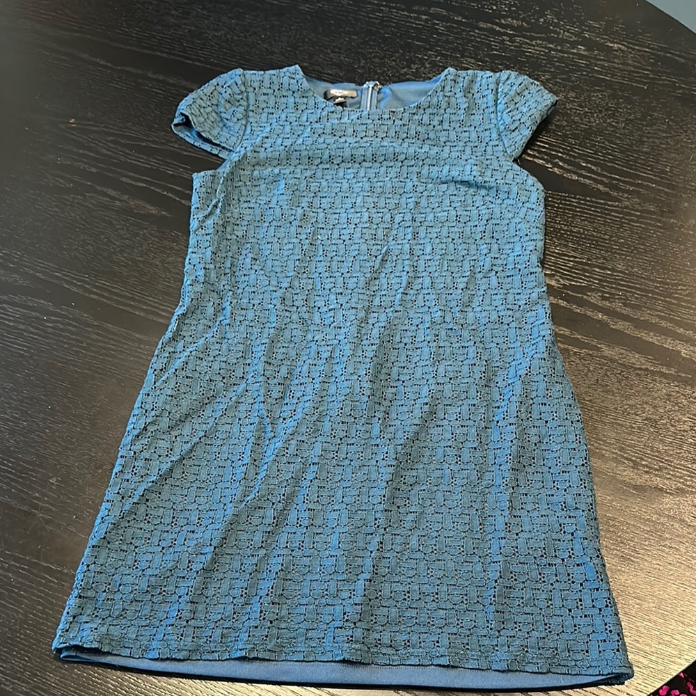 Suri Chin  blue Textured Dress